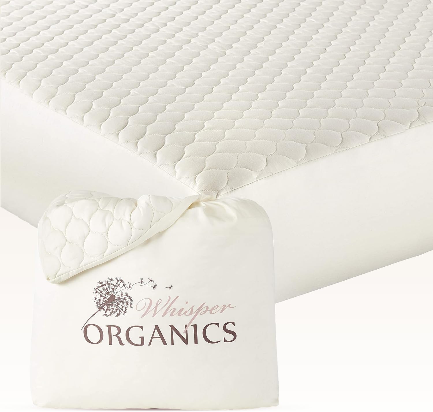 100% Cotton Organic Mattress Pad - Breathable & Cooling Mattress Protector King Size - Premium - B07KW8BT2G