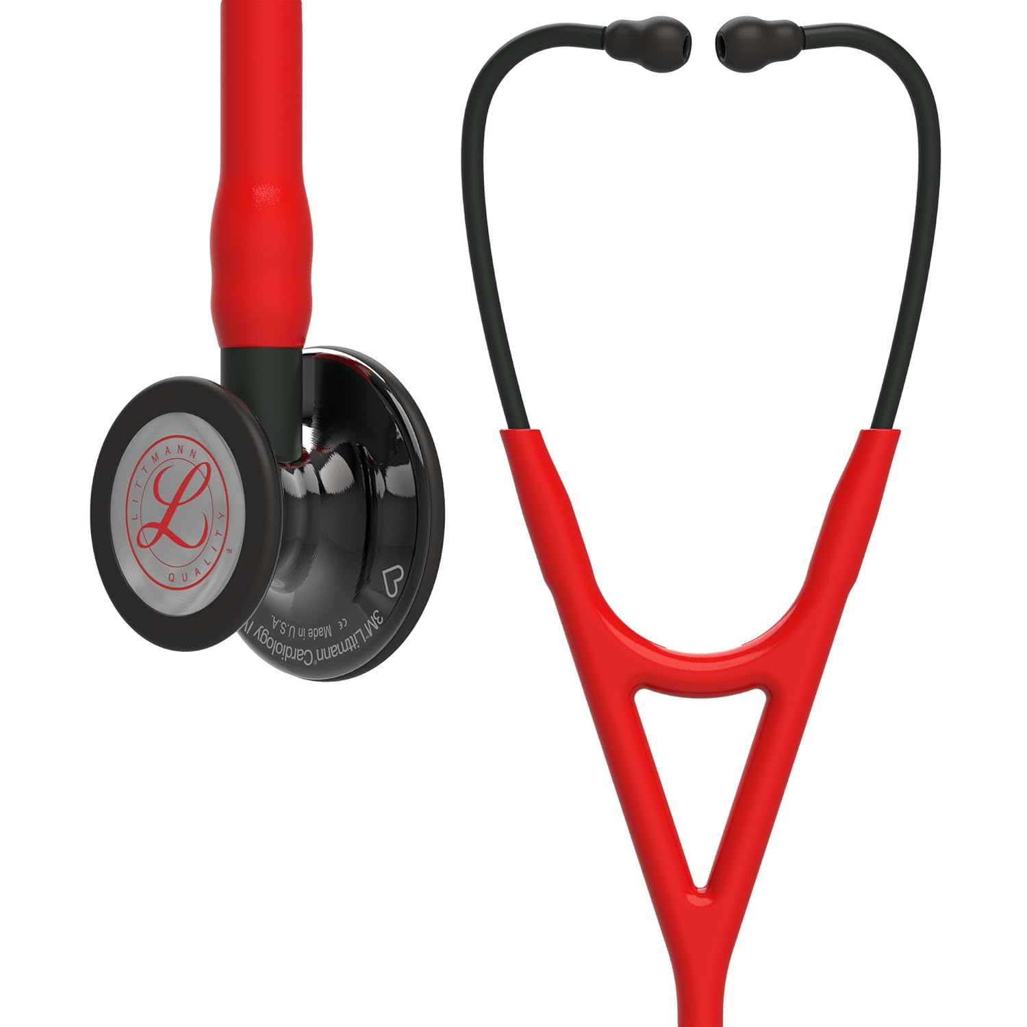 3Mâ„¢ LittmannÂ® Cardiology IVâ„¢ Diagnostic Stethoscope, Limited Edition Featuring Red Logo Diaphragm, E - B08H3WPNQS