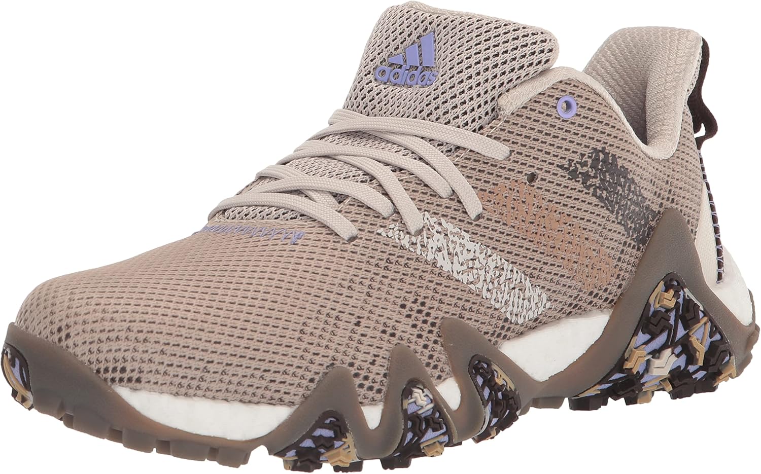 adidas Men's Codechaos 22 Spikeless Golf Shoes, Clear Brown/Brown/Light Purple, 7 - B09MDRPC7Y