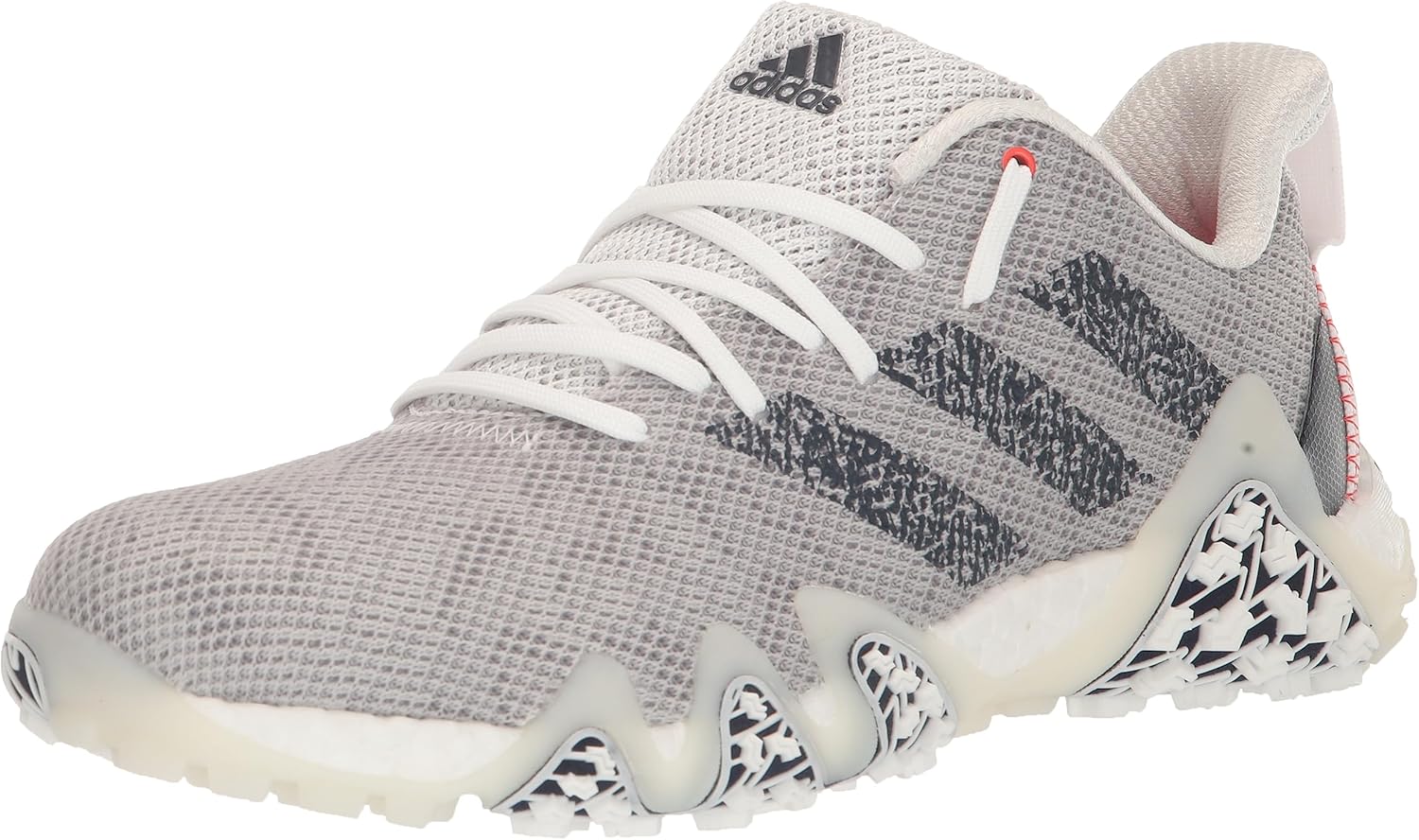 adidas Men's CodeChaos 22 Spikeless Golf Shoes, Footwear White/Collegiate Navy/Bright Red, 11 - B0BNW7KY1V