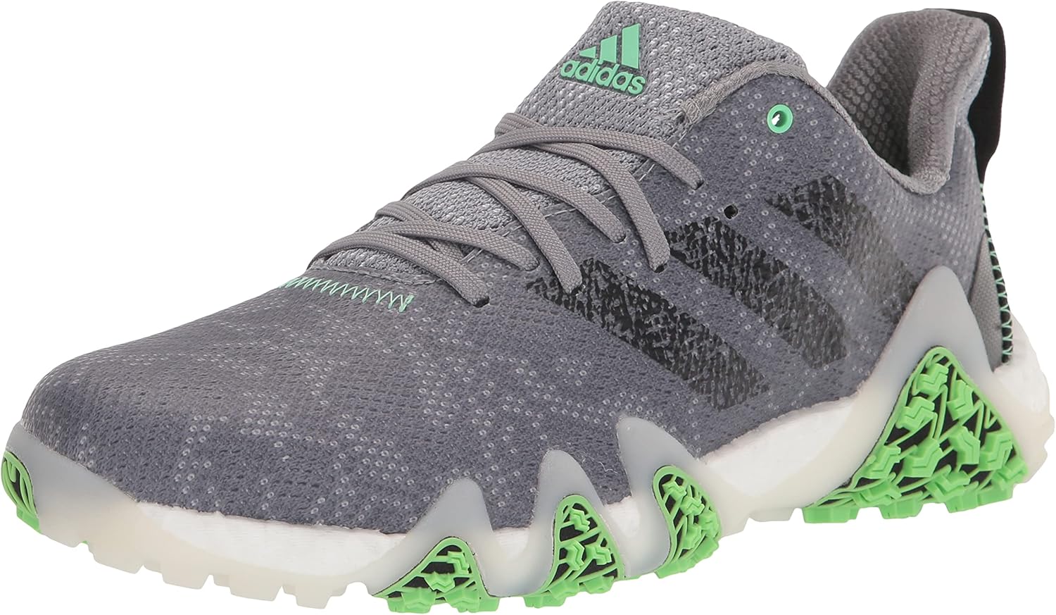 adidas Men's Codechaos 22 Spikeless Golf Shoes, Grey Three/Core Black/Beam Green, 12.5 - B09MDN7H3K