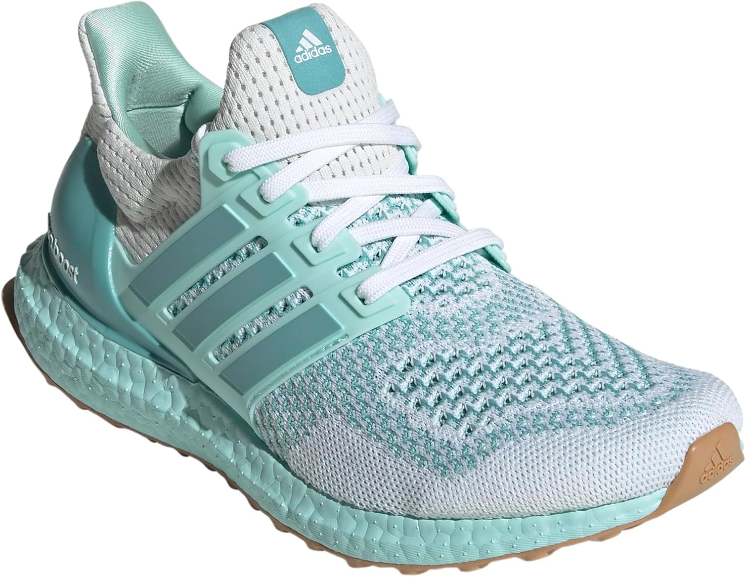 adidas Women's Ultraboost 1.0 Sneaker, White/Mint Ton/Semi Flash Aqua, 6 - B0D3PD8ZW4