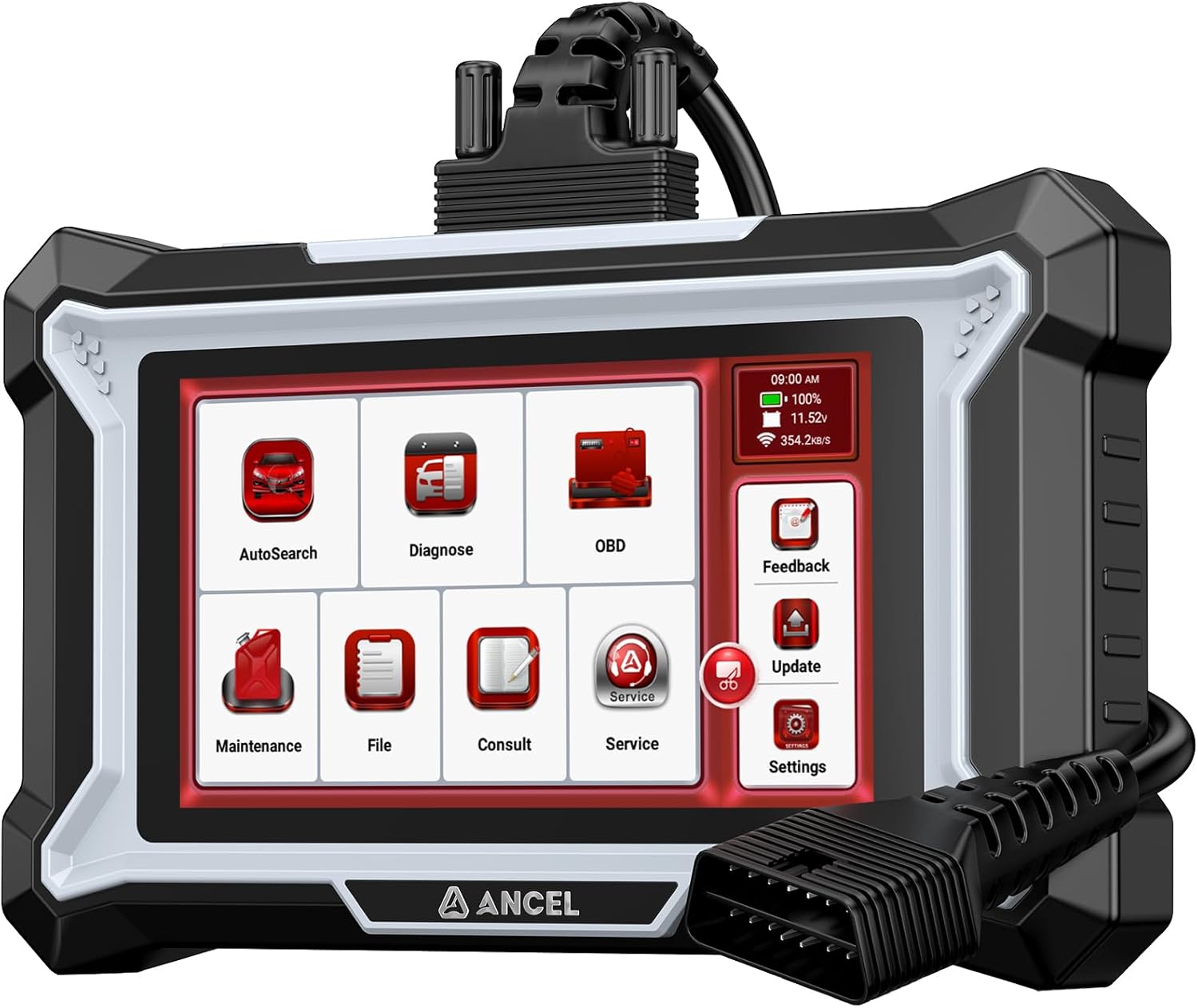 ANCEL DS100 OBD2 Scanner - ABS, SRS, Transmission & Check Engine Code Reader with 7 - B0DHX8FFVR