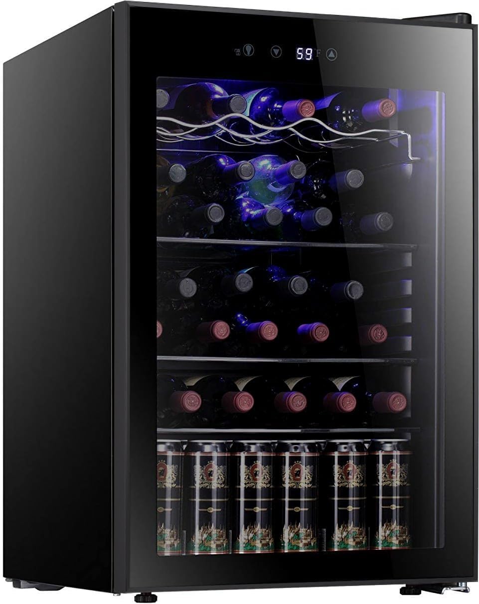 Antarctic Star 36 Bottle Wine Cooler/Cabinet BeverageRefrigerator Small Mini Wine Cellar Beer Soda B - B07F9T54XP