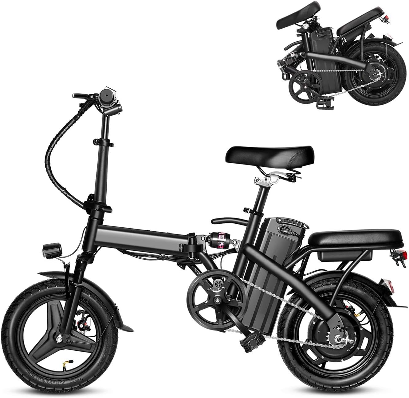 APYEAR Electric Bike for Adults, Ebike, Electric Bicycle with 576WH Removable Battery,14"/16" Foldin - B0CGZSTYJ4