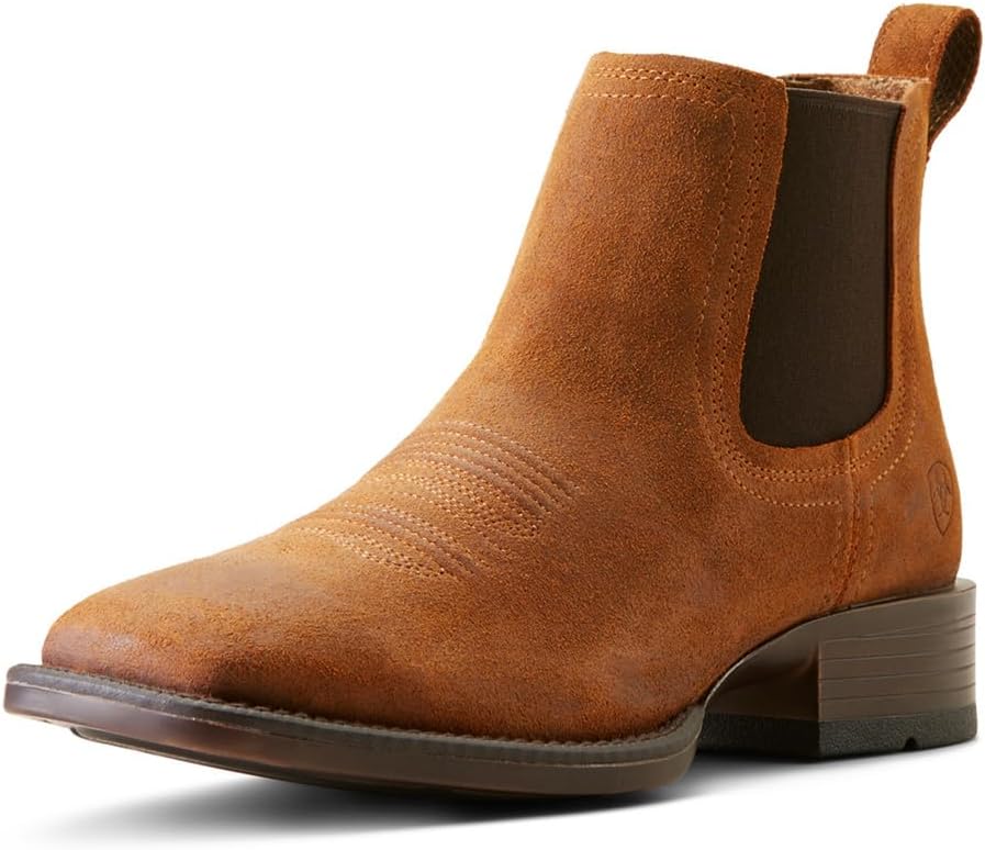 ARIAT Men's Booker Ultra Western Boot, Bar Top Brown, 12 Wide - B0CQZ7NB5R