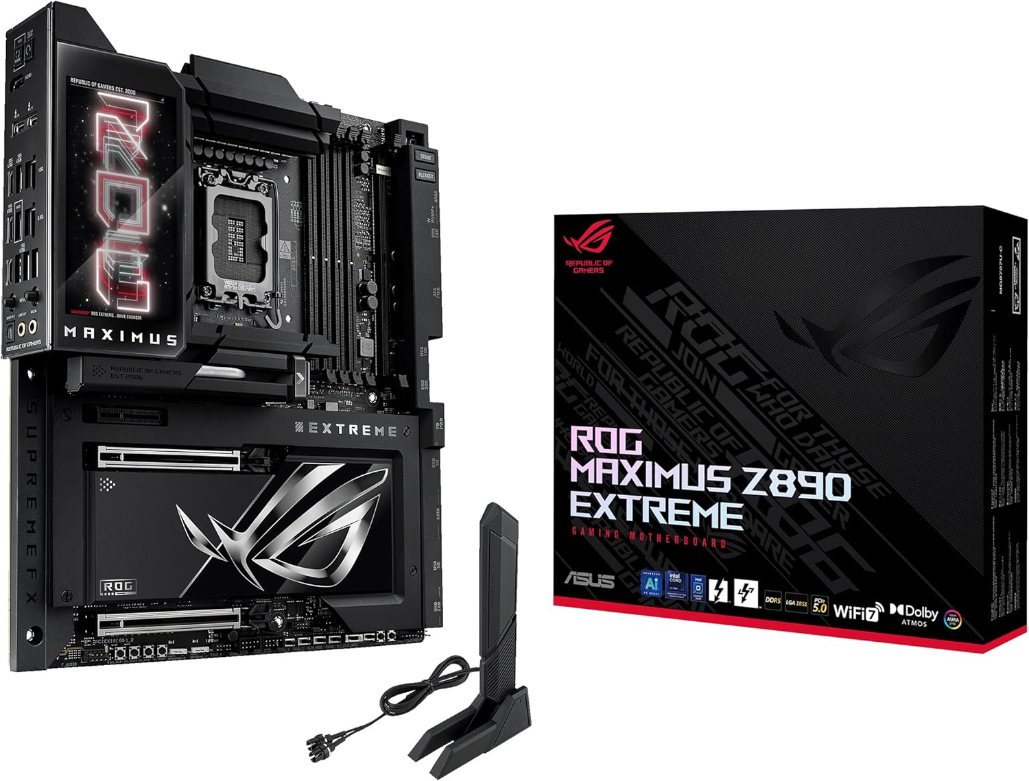 ASUS ROG MAXIMUS Z890 EXTREME IntelÂ® Z890 LGA 1851 E-ATX motherboard, Advanced AI PC-ready, 24+2+1+2 - B0DGWKQCKH