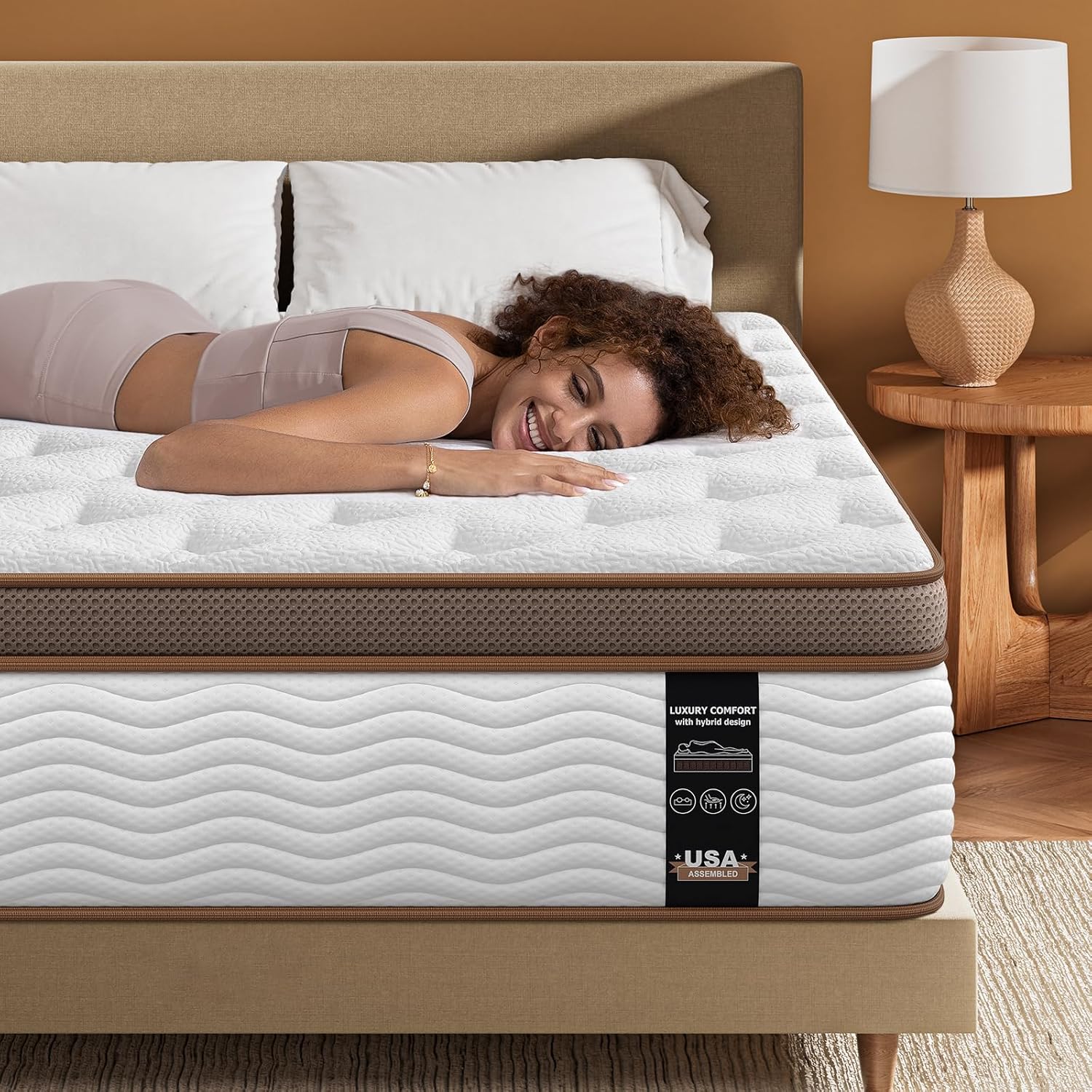 BedStory Premium Queen Mattress 14 Inch - Hybrid Mattress with Advanced Pocket Spring Technology - - B0D2VWYC5V