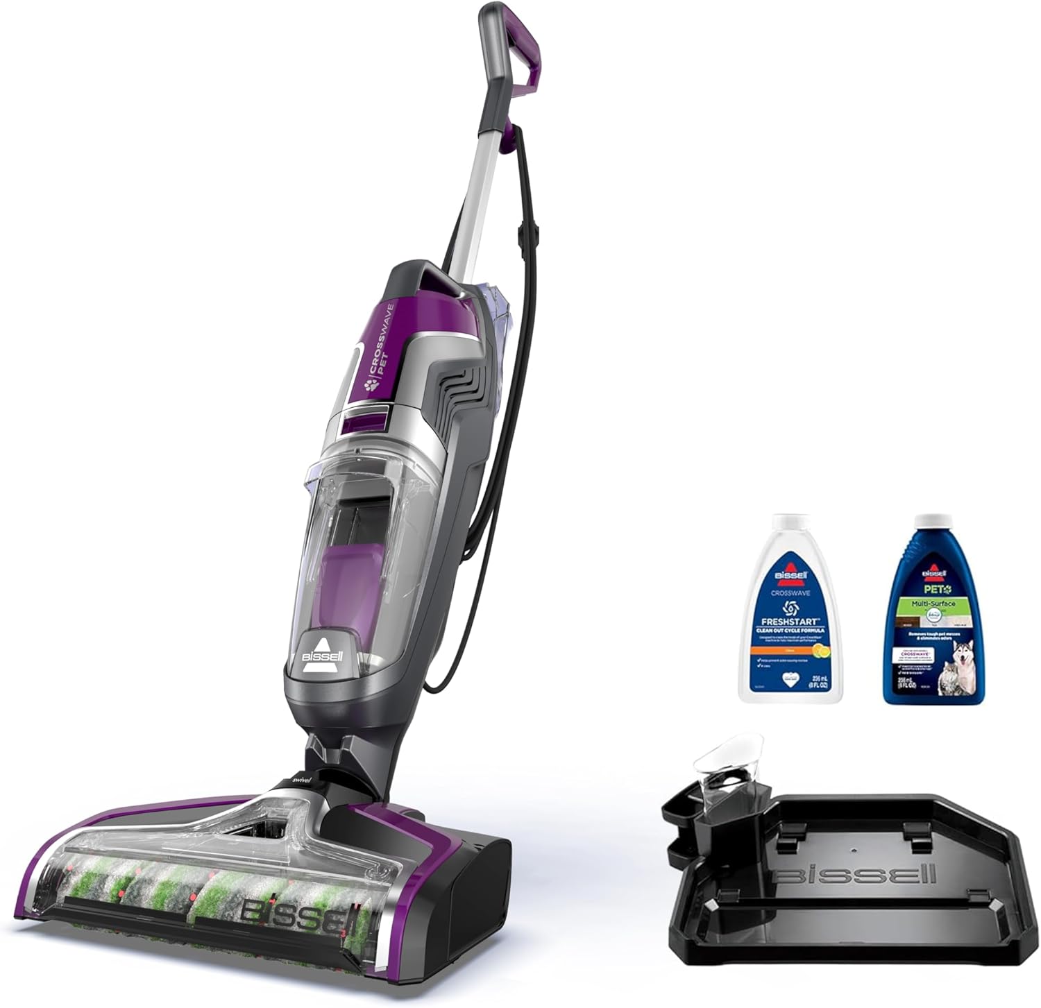 BISSELL Crosswave Pet Pro All in One Wet Dry Vacuum Cleaner and Mop for Hard - B079WCPPQD