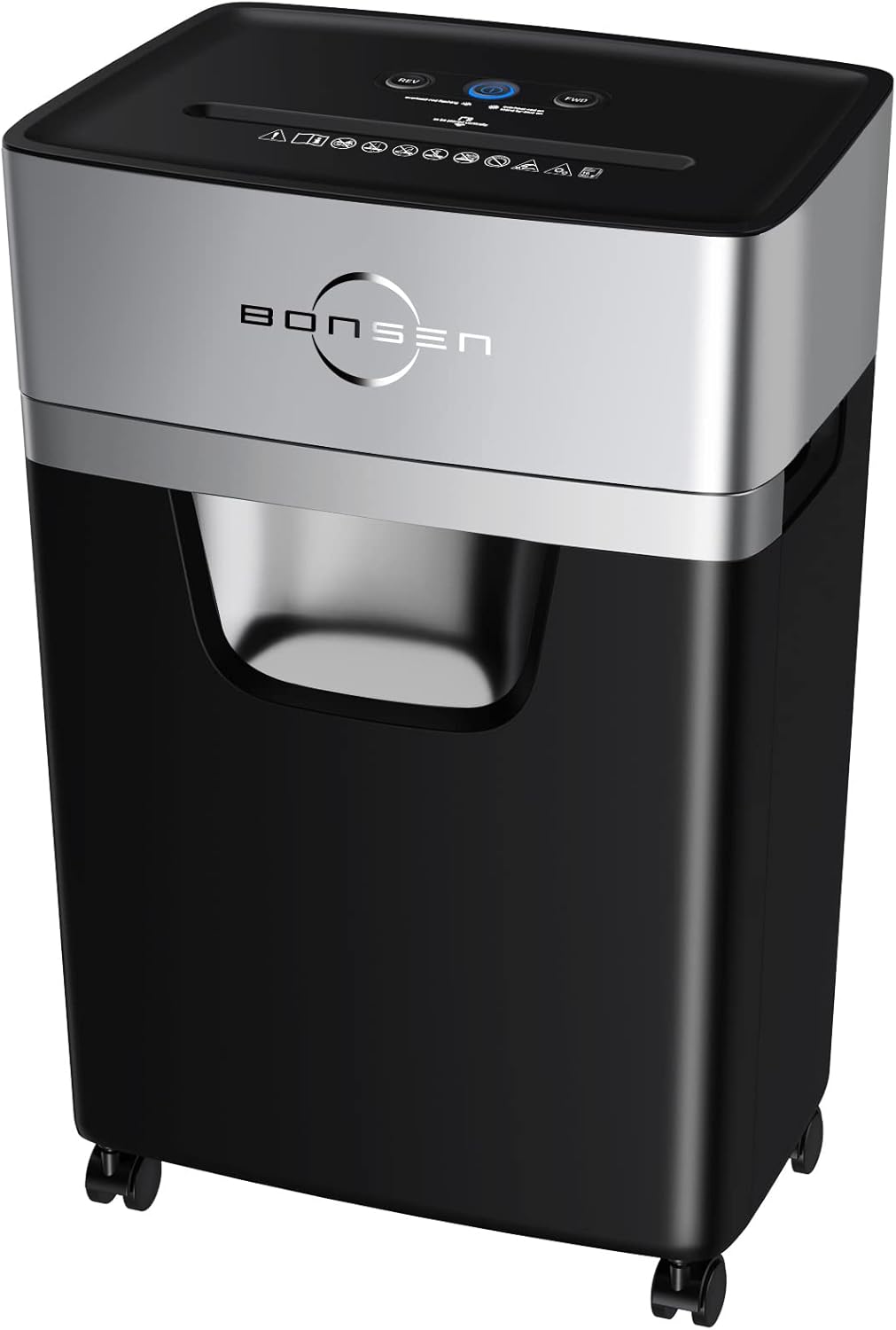BONSEN 16-Sheet Heavy Duty Paper Shredder for Office, 60-Minute Running Time Cross-Cut CD Shredder w - B08J2JZLZH