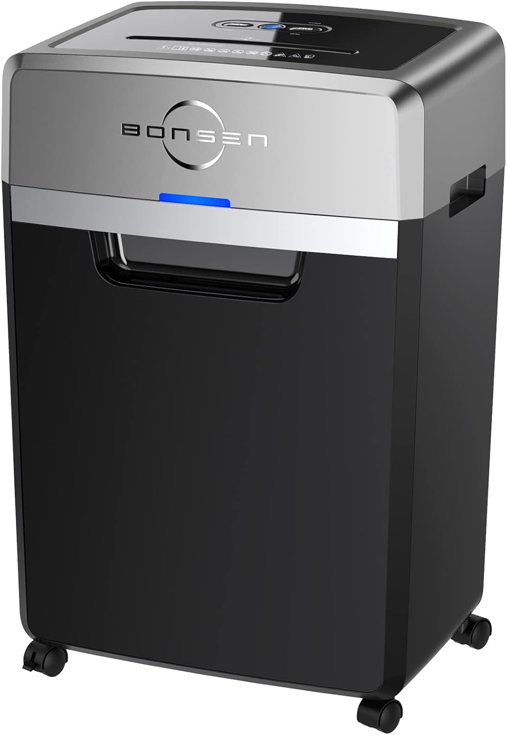 BONSEN Heavy Duty Paper Shredder, 24-Sheet Cross-Cut Shredder, 40-Min Continuous Running Time, Comme - B0989LL9T5