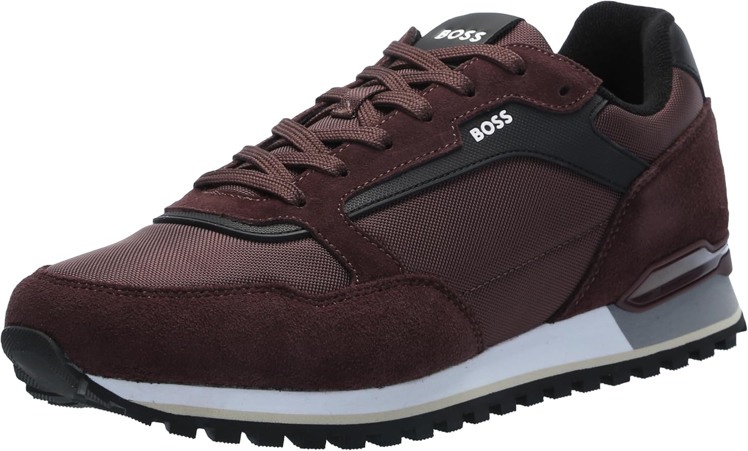 BOSS Parkour Runn Sneakers, Burgundy Plum, 7 - B0CP9RKDNT