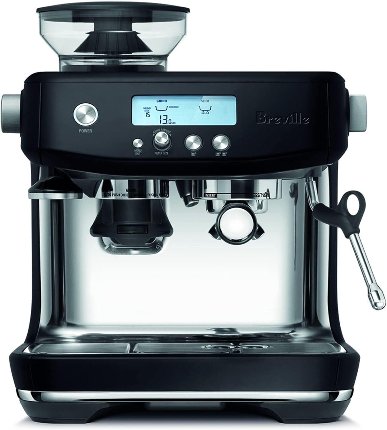 Breville Barista Pro Espresso Machine BES878BTR, Black Truffle - B08ZCNP8YR