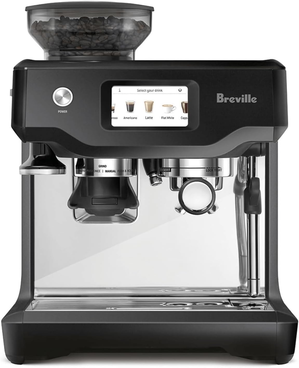 Breville Barista Touch Espresso Machine BES880BTR, Black Truffle - B089QVH3SP