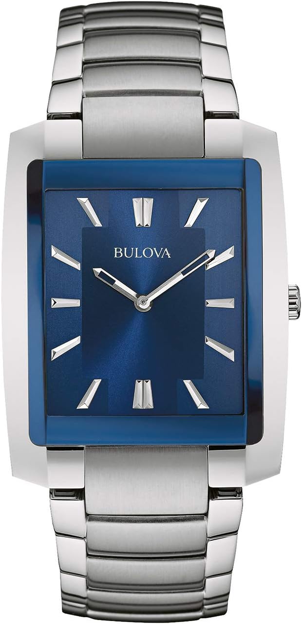 Bulova Men's Classic Rectangle 2-Hand Quartz Watch Style: 96A169 - B010B8RCKG
