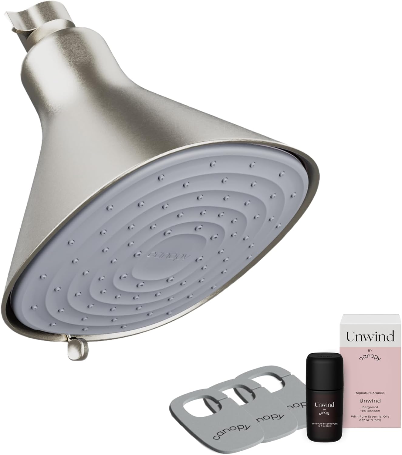 Canopy Filtered Shower Head - High Pressure Shower Head Filter for Hard Water - Shower - B0CJ3DZBGD