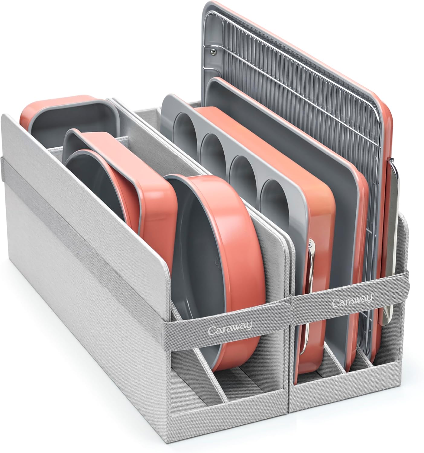 Caraway Nonstick Ceramic Bakeware Set (11 Pieces) - Baking Sheets, Assorted Baking Pans, Cooling Rac - B09YSJM2SV