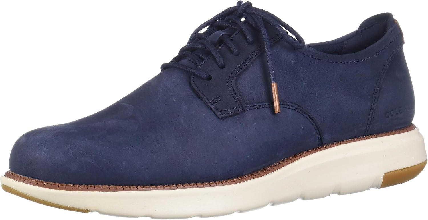 Cole Haan Men's Grand Atlantic Oxfords Sneaker, Navy Blazer Nubuck/Ivory, 12 - B09WXLMSQK