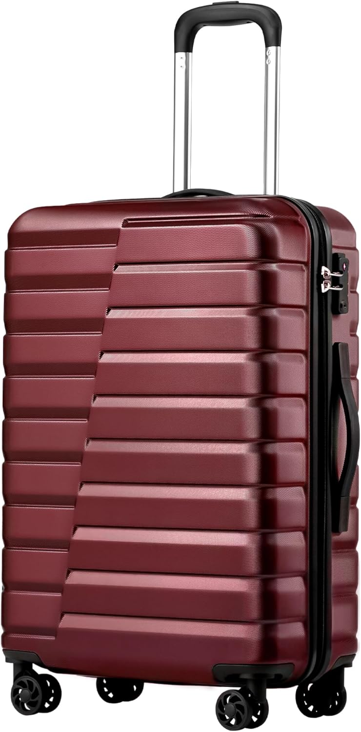 Coolife Luggage Suitcase Carry on Hardside PC+ABS Spinner TSA Lock Telescopic Handle - B0CHW9NFMC