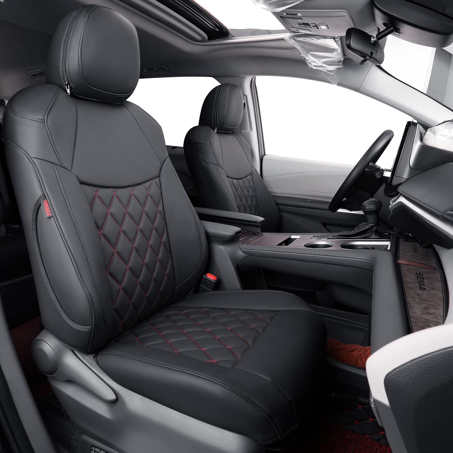 coverdream Sienna Seat Covers Custom Fit for 2021-2024 2025 Toyota Sienna LE & XLE (8-Seater),2nd - B0B8N2LBFM
