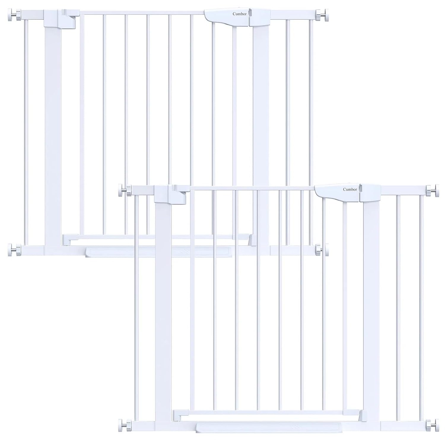 Cumbor 2 Pack 29.7-40.6" Baby Gate for Stairs, Mom's Choice Awards Winner-Dog Gate for Doorways, - B0CYH2WJLM