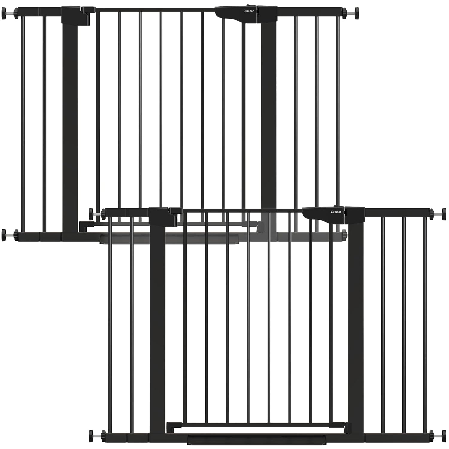 Cumbor 2 Pack 29.7-46" Baby Gate for Stairs, Mom's Choice Awards Winner-Auto Close Dog Gate - B0CYH33WHH