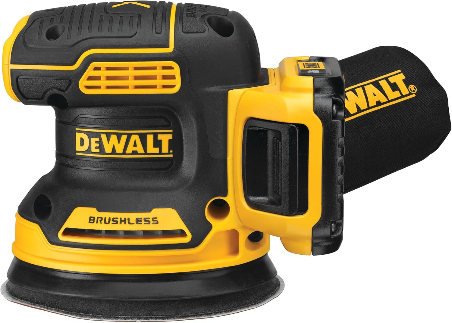 DEWALT 20V MAX Sander, Cordless, 5-Inch, 2.Ah, 8,000-12,000 OPM, Variable Speed Dial, Storage Bag, B - B07QKNYTGK