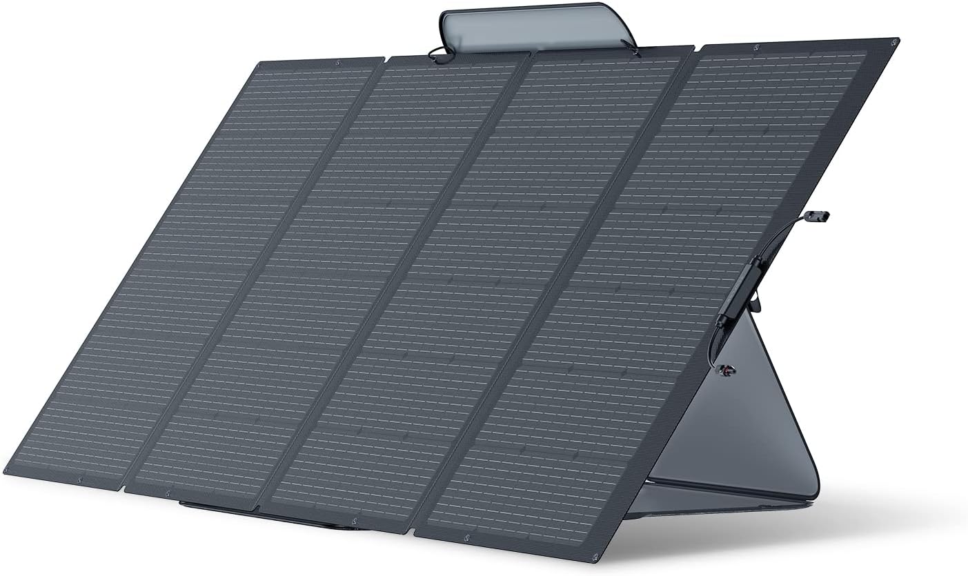 EF ECOFLOW 400W Portable Solar Panel, Foldable & Durable, Complete with an Adjustable Kickstand Case - B09TKKYW7G