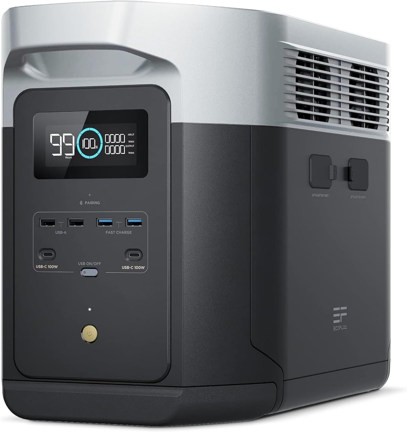EF ECOFLOW Portable Power Station DELTA 2 Max, 2400W LFP Solar Generator, Full Charge in - B0C4DW17PD