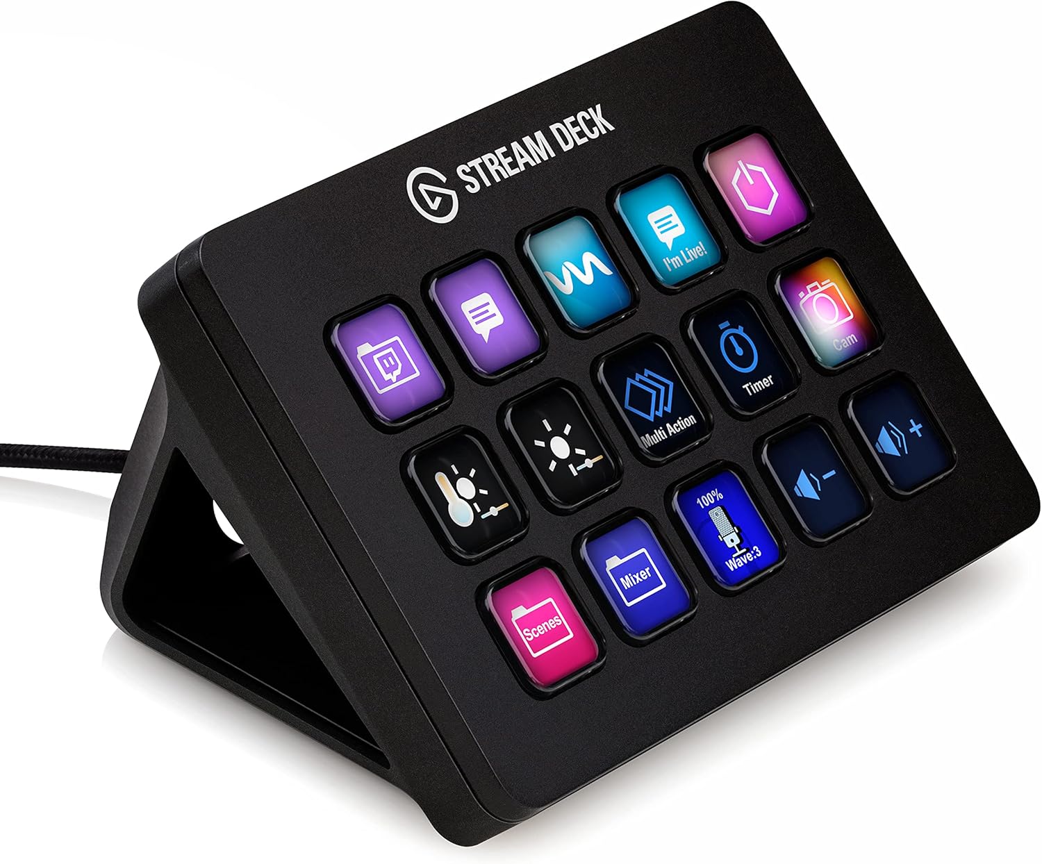 Elgato Stream Deck MK.2 â€“ Studio Controller, 15 macro keys, trigger actions in apps and - B09738CV2G