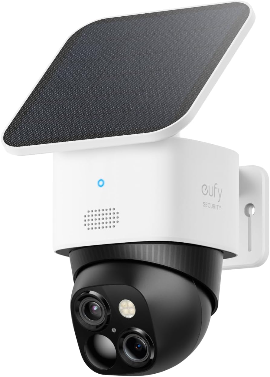 eufy Security SoloCam S340, Solar Security Cameras Wireless Outdoor, Cameras for Home Security, 360Â° - B0CCYP6KFM