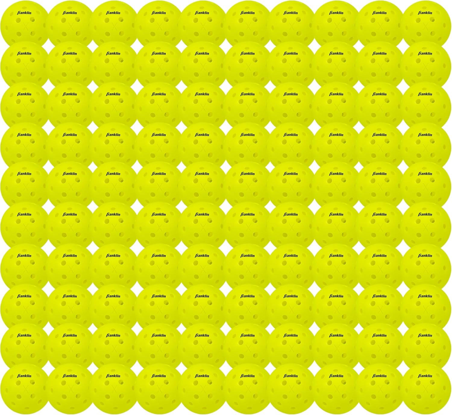 Franklin Sports Outdoor - X-40 Pickleball Balls - USA Pickleball (USAPA) Approved - 100 Bulk - B074PD873C