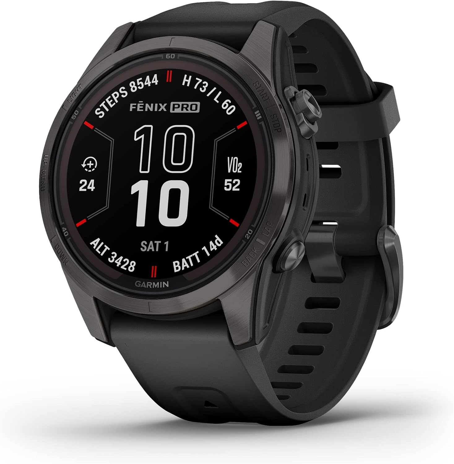 Garmin fÄ“nix 7S Pro Sapphire Solar, Multisport GPS Smartwatch, Built-in Flashlight, Solar Charging C - B0BYFBL29P