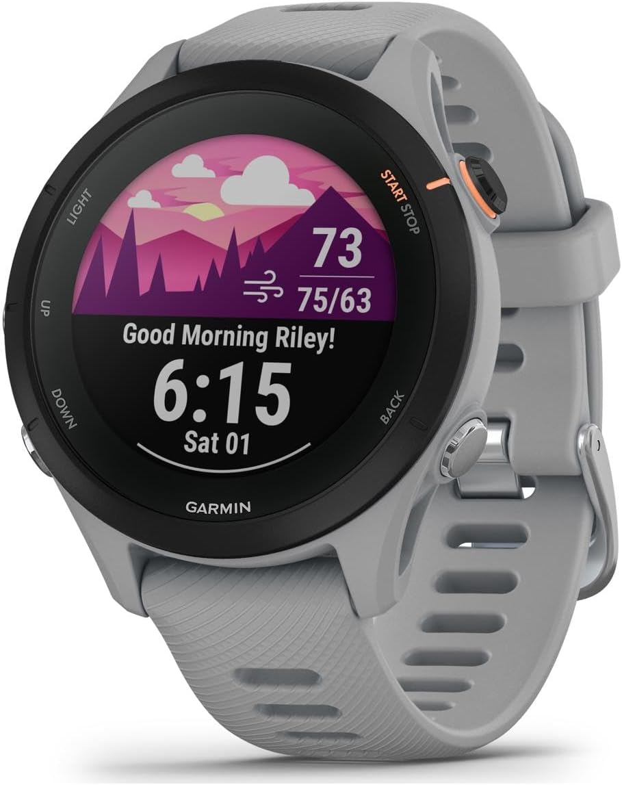 Garmin ForerunnerÂ® 255S, Smaller GPS Running Smartwatch, Advanced Insights, Long-Lasting Battery, Po - B09WTSKRTN