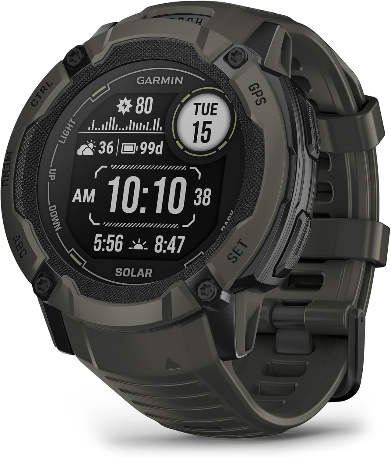 Garmin Instinct 2X Solar, Rugged GPS Smartwatch, Built-in Flashlight, Solar Charging Capability, Mul - B0BW2S7XGK