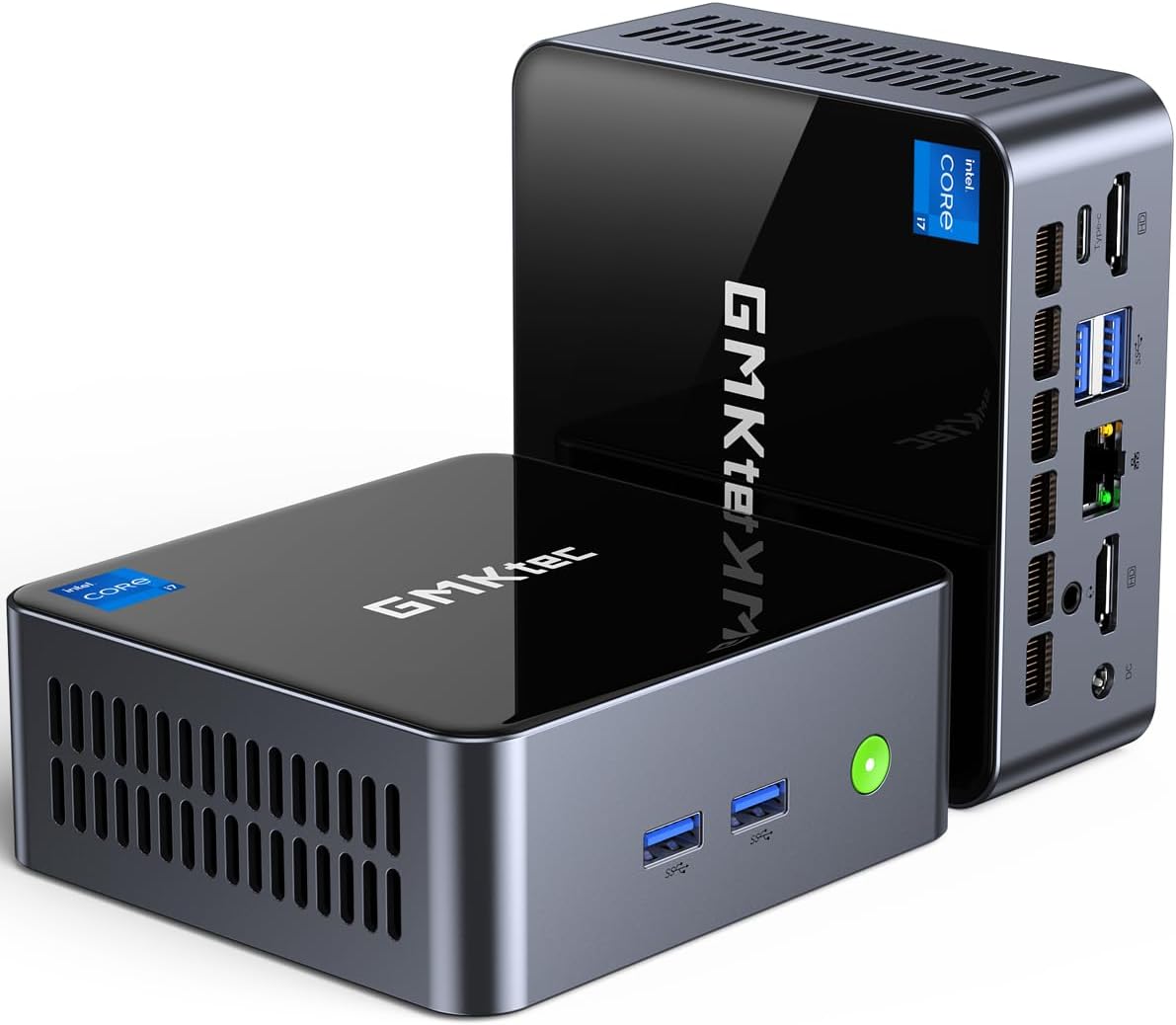 GMKtec Mini PC Intel i7-1195G7(Up to 5.0GHz) 16GB DDR4 1TB SSD, Mini Desktop Computers Dual - B0C96FR8YC