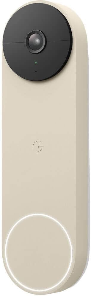 Google Nest Doorbell (Battery) - Linen - B09K6XXJXX