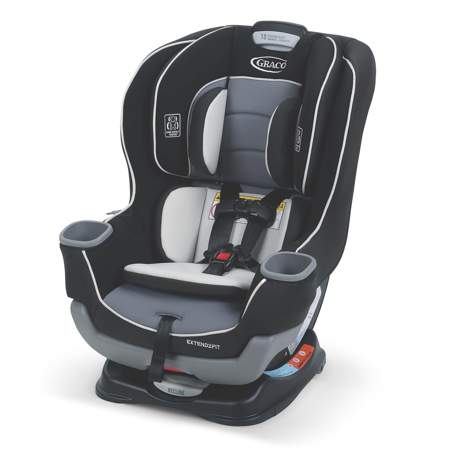 Graco Extend2Fit Convertible Baby Car Seat, Rear and Forward Facing, Adjustable Extension Panel for - B0DHLQMWW7
