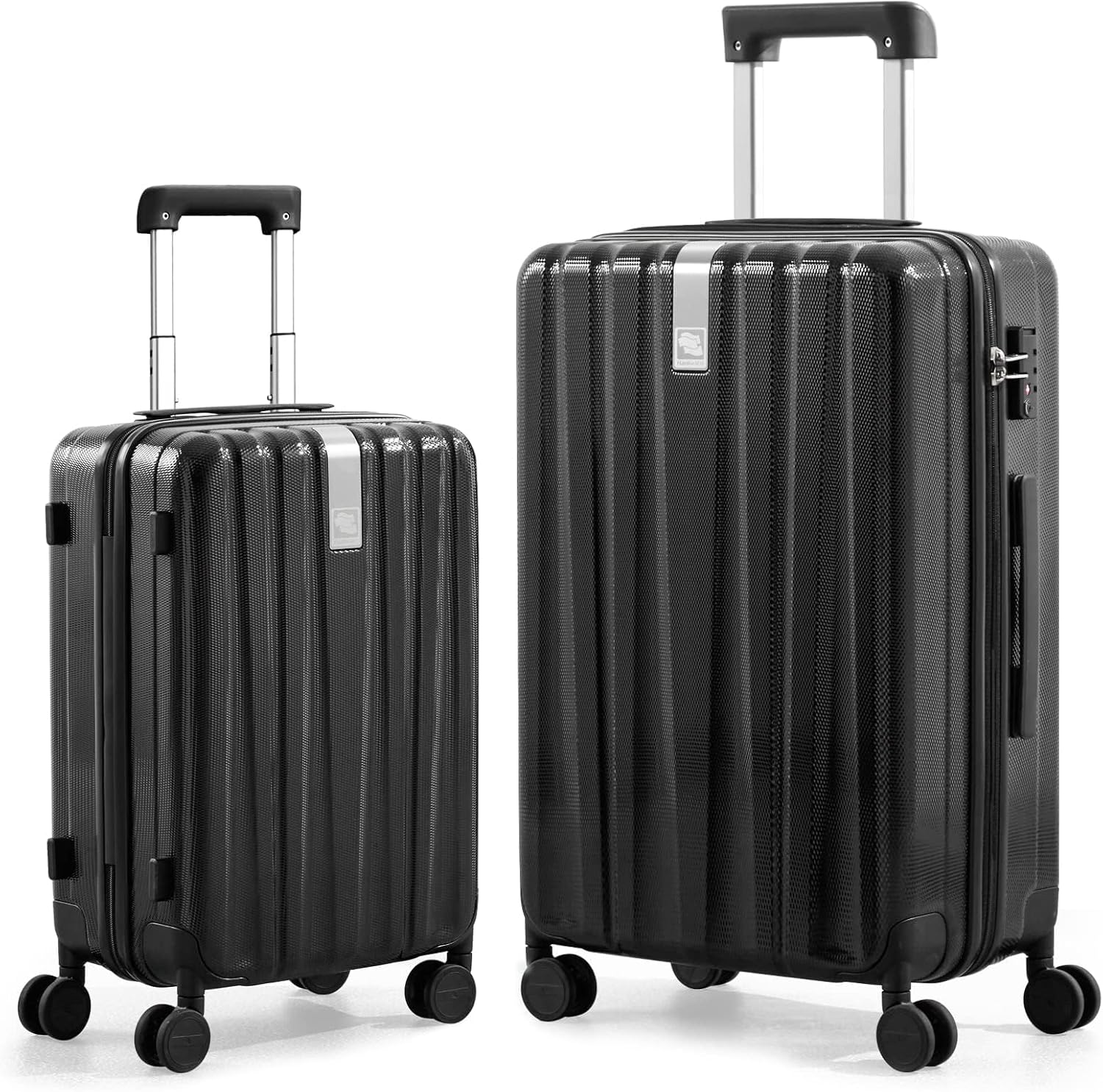 Hanke Luggage Sets 2 piece Carry On Luggage with Wheels PC Hard Shell Suitcases Lightweight - B0B1LZKD2G