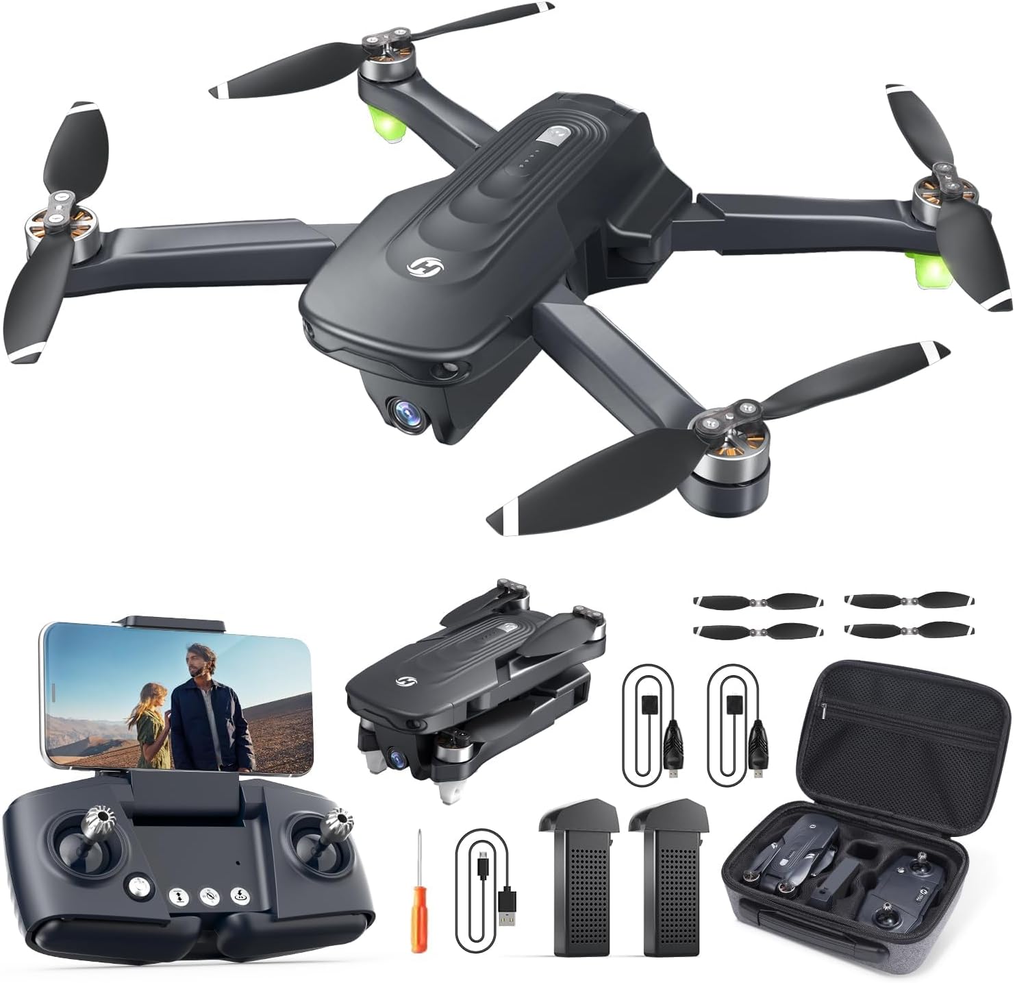 Holy Stone GPS Drone with 4K Camera for Adults, HS175D RC Quadcopter with Auto Return, - B08VNW67MF