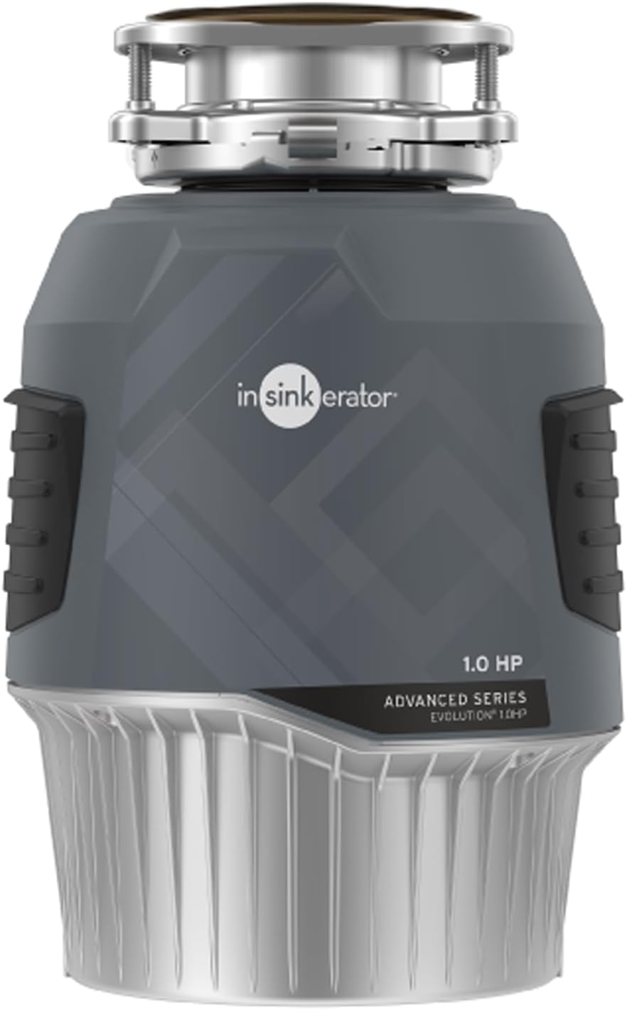 InSinkErator EVOLUTION 1HP 1 HP, Advanced Series Continuous Feed Food Waste Garbage Disposal, Gray - B0CDMGLWY1
