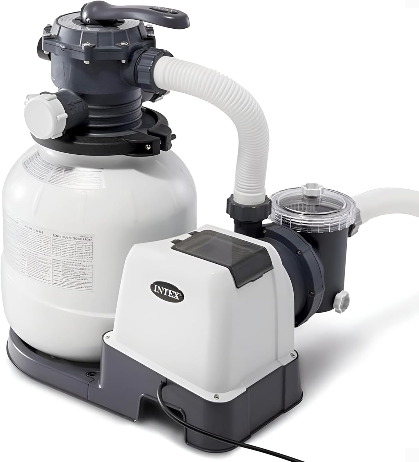 Intex SX2100 Krystal Clear Sand Filter Pump for Above Ground Pools: 2100 GPH Pump Flow - B07F3RXVBC