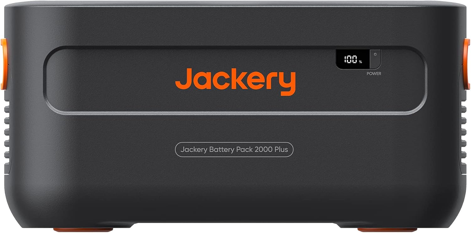 Jackery Expansion Pack 2000 Plus, 2042Wh LiFePO4 Battery for Portable Power Station Explorer 2000 Pl - B0C6DL1VPD
