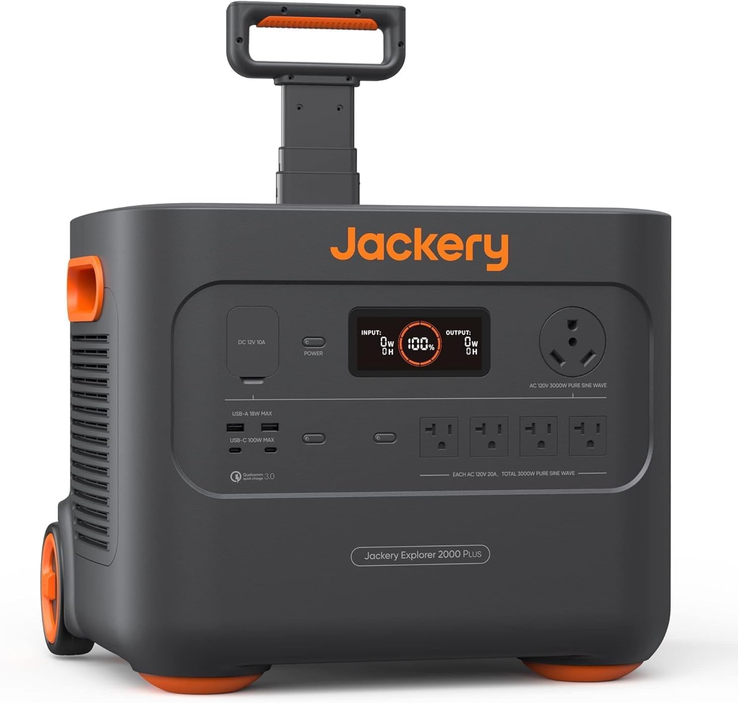 Jackery Portable Power Station Explorer 2000 Plus, Solar Generator with 2042Wh LiFePO4 Battery 3000W - B0C6DHK68Q