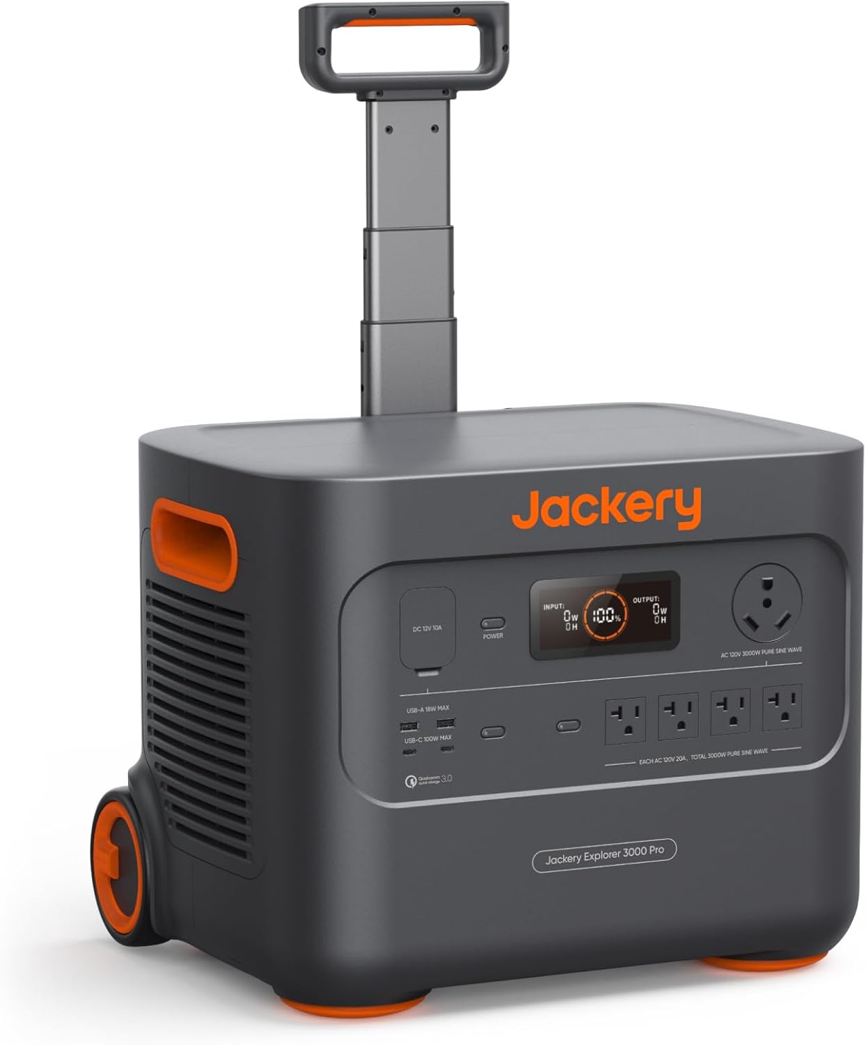 Jackery Portable Power Station Explorer 3000 Pro, Solar Generator with 3024Wh, 2x100W PD Ports, 2.4H - B0BZ8DZ3HR