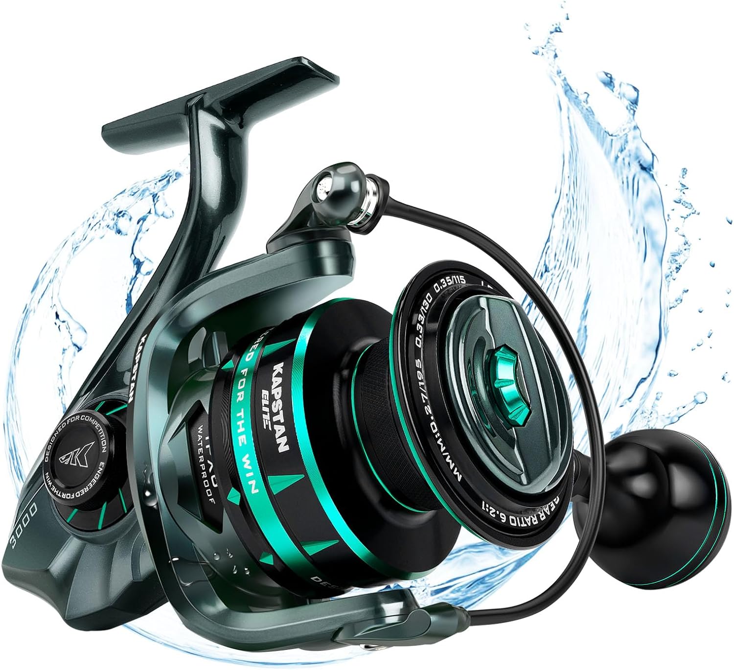 KastKing Kapstan Elite Spinning Reel, High Speed Saltwater Spinning Reel, Size 4000 - B0BGPPYJDV