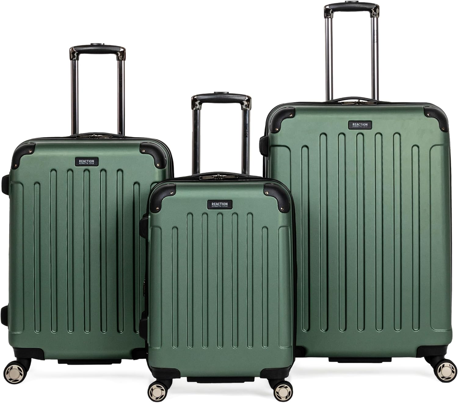 Kenneth Cole REACTION Renegade Luggage Expandable 8-Wheel Spinner Lightweight Hardside Suitcase, Cil - B087H49MHH