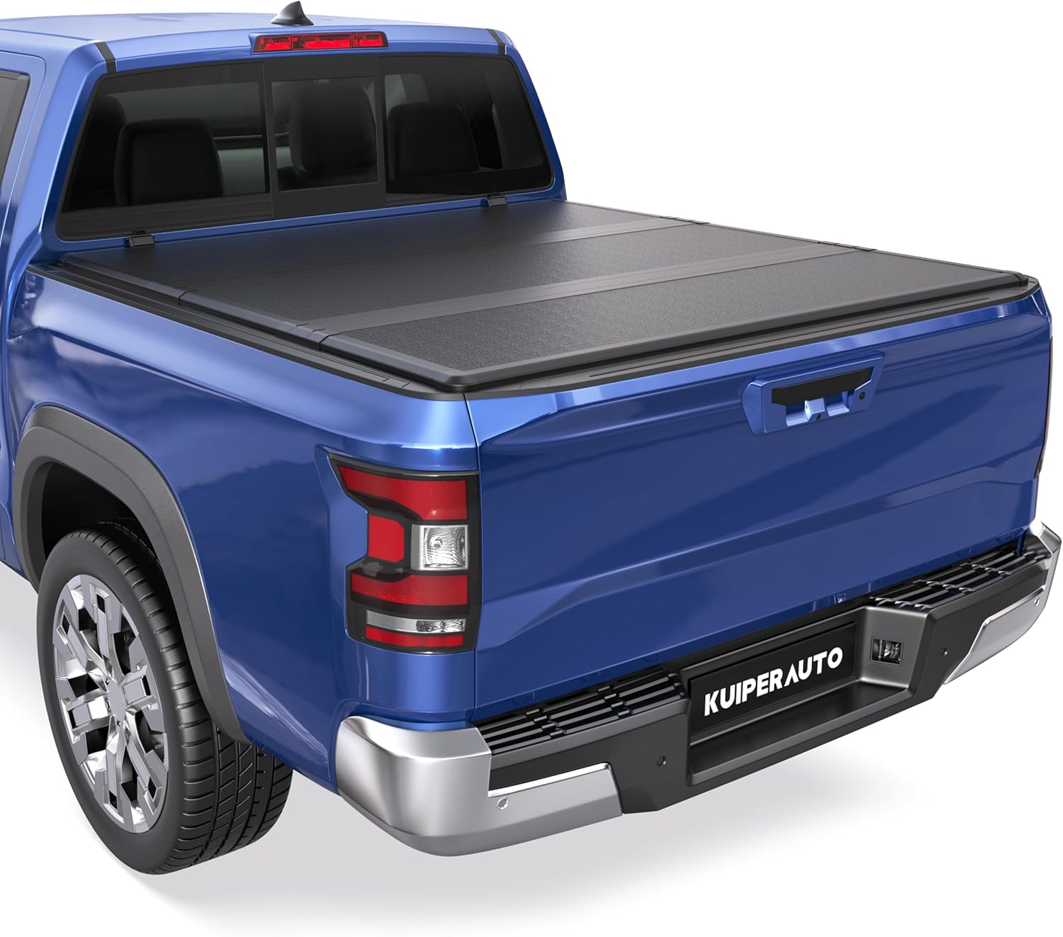 KUIPERAUTO Tri Fold Soft Folding Truck Bed Tonneau Cover Compatible for Nissan Frontier 2005-2025 Su - B0CMTKS3GT