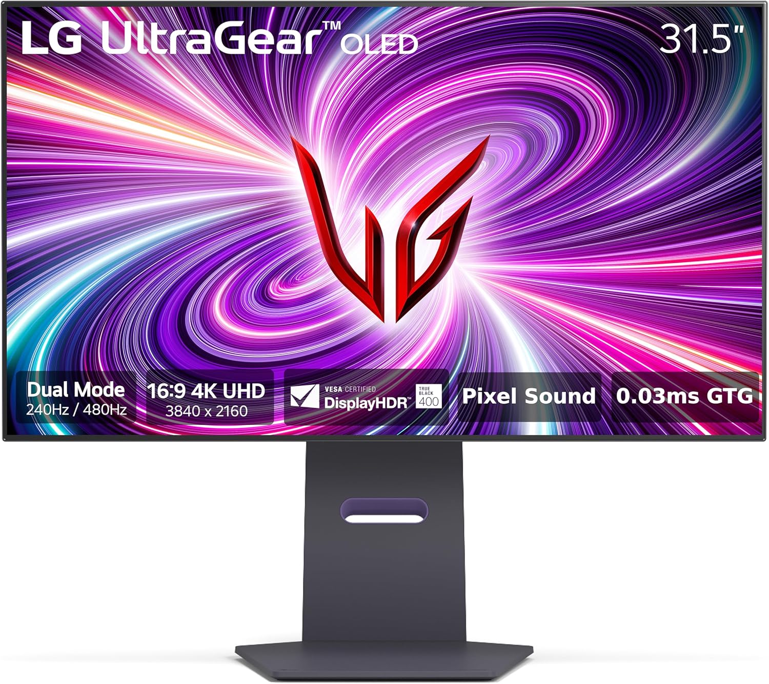 LG 32GS95UE 32-inch Ultragear OLED Dual Mode Gaming Monitor 4K UHD 1440p 240Hz 0.03ms AMD - B0CV1Y7NLT