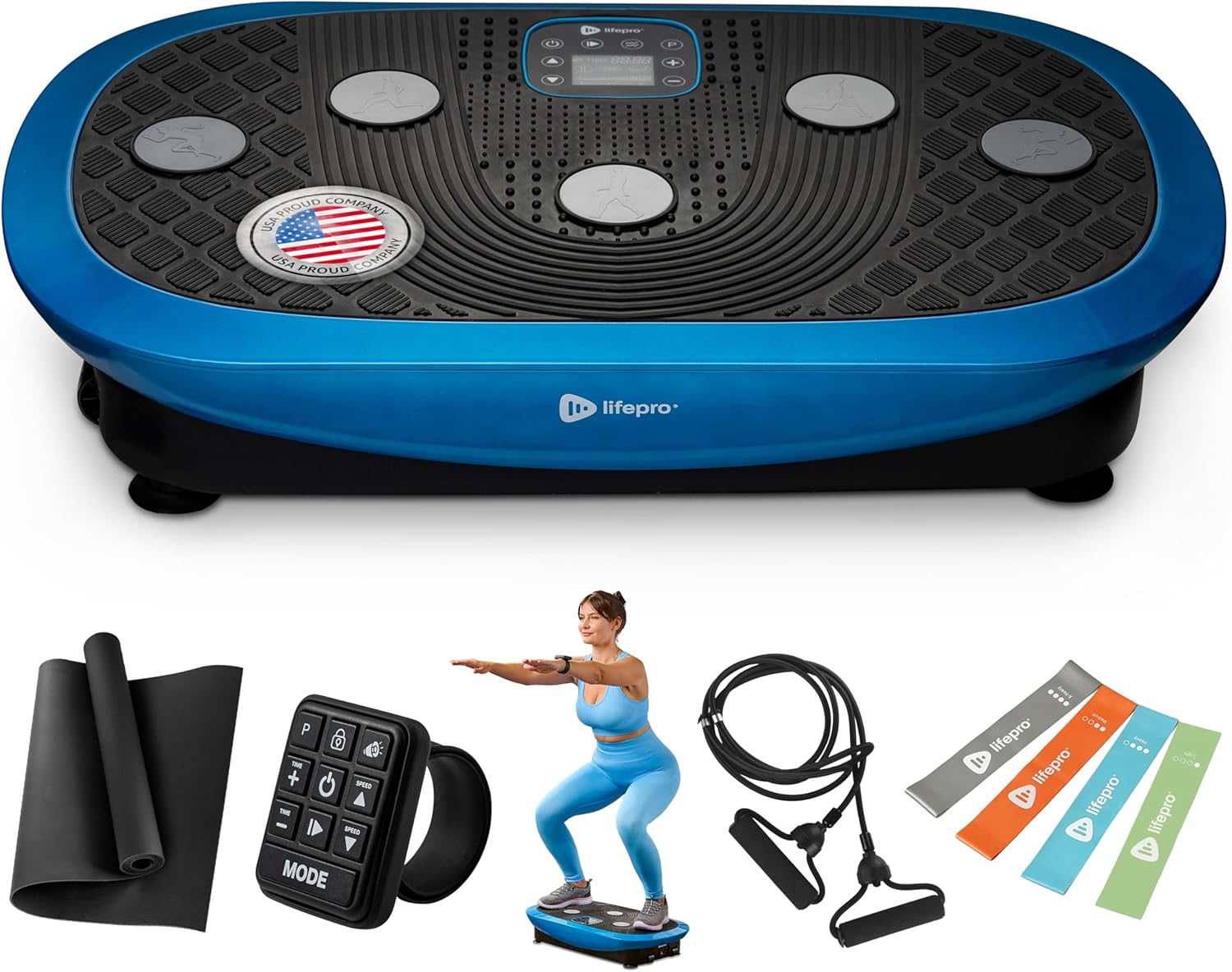 LifePro Vibration Plate Machines â€“ Full Body Workout, Recovery & Lymphatic Drainage with 4D Motion, - B0873C7TY1